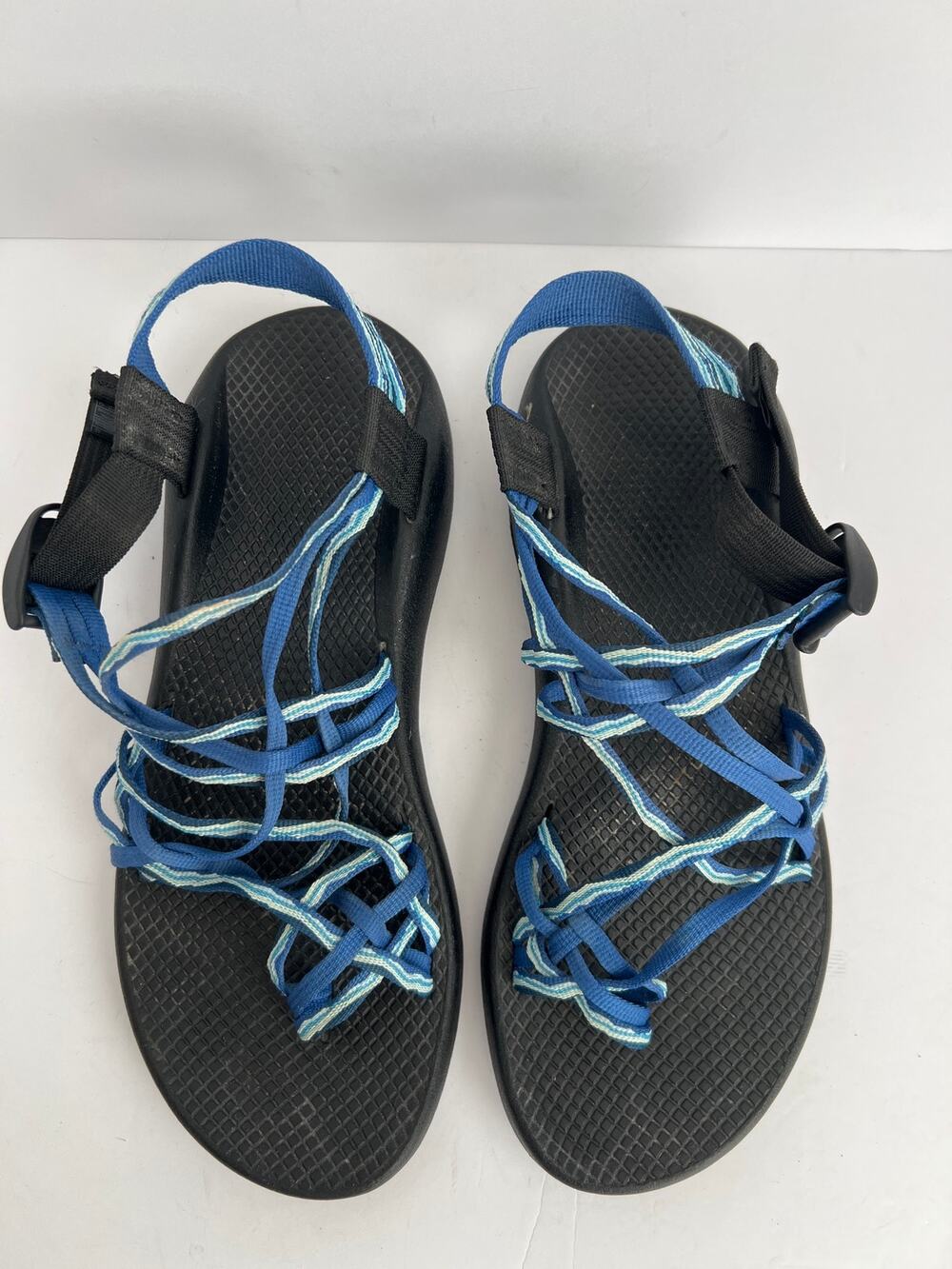 Chaco ZX2 Classic Athletic Strappy Hiking Sandals Blue Vibram Sole Womens 11